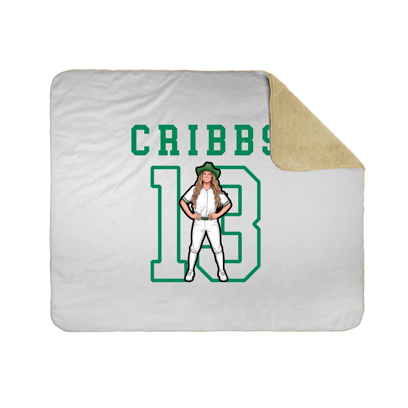 Throw Blanket — Shirsey in White