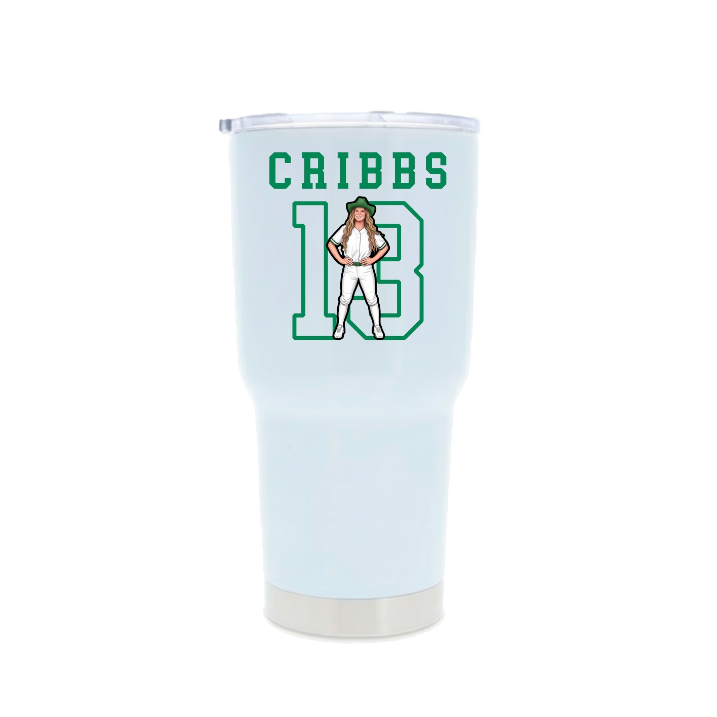 30oz Stainless Steel Tumbler — Shirsey in White