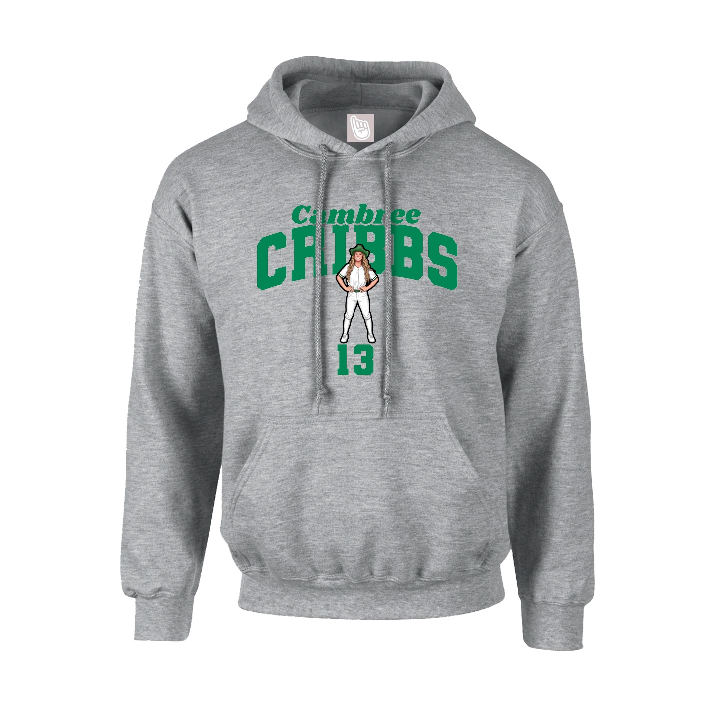 Hoodie — Signature Arch in Grey