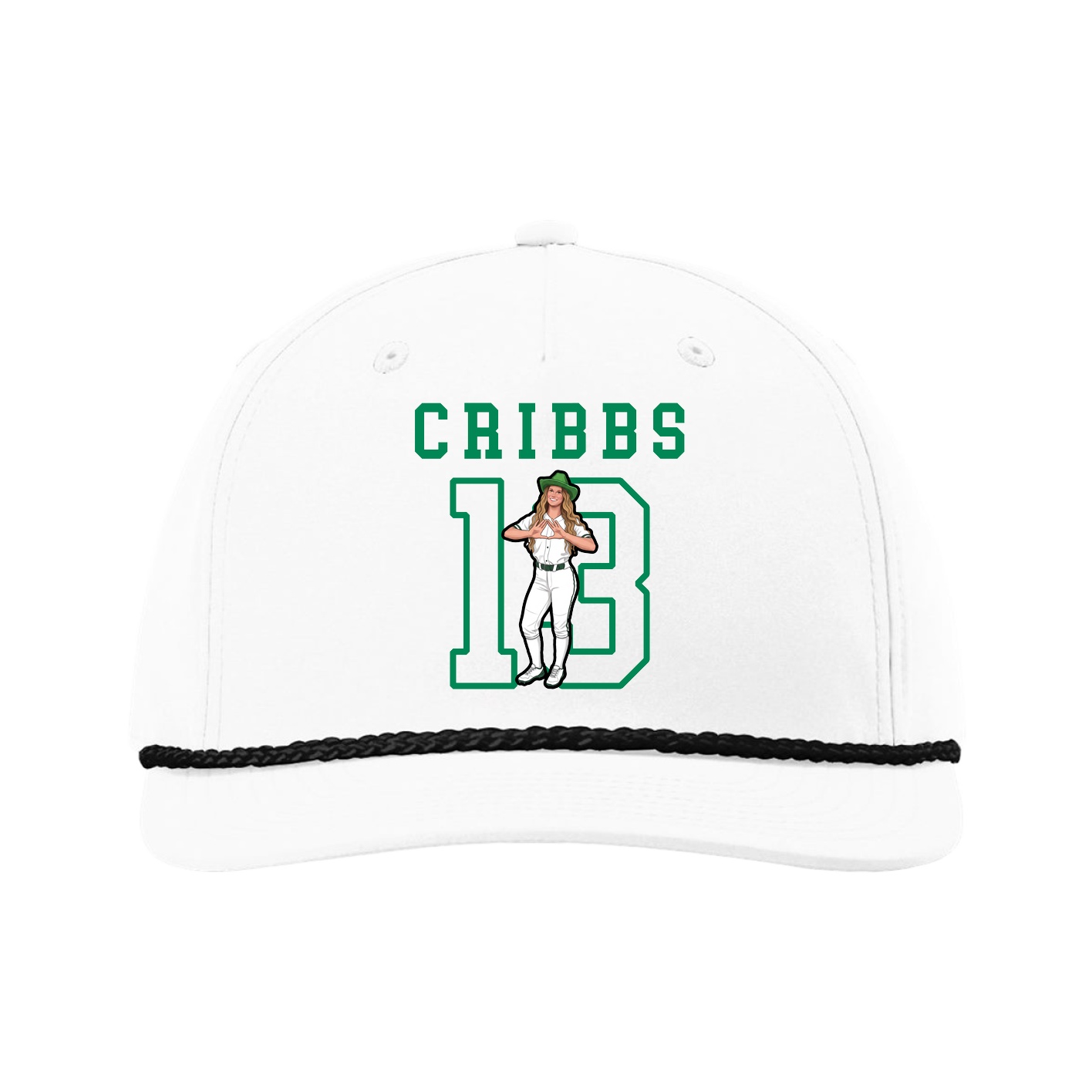 Five-Panel Classic Rope Cap — Shirsey in White