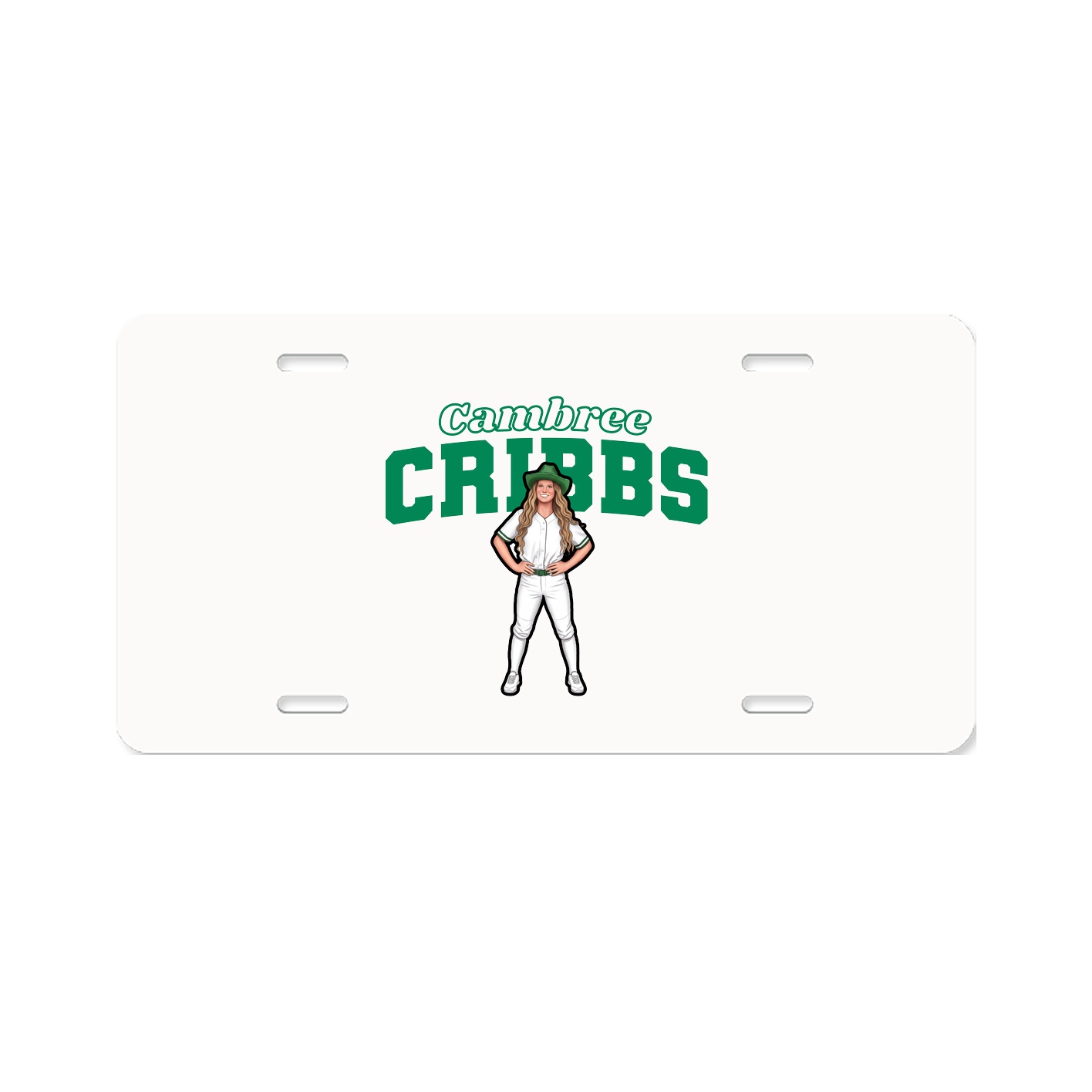License Plate — Name Arch in Classic