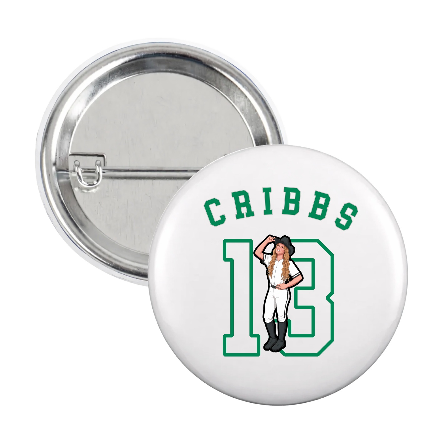 Game Day Button — Shirsey Arch in White