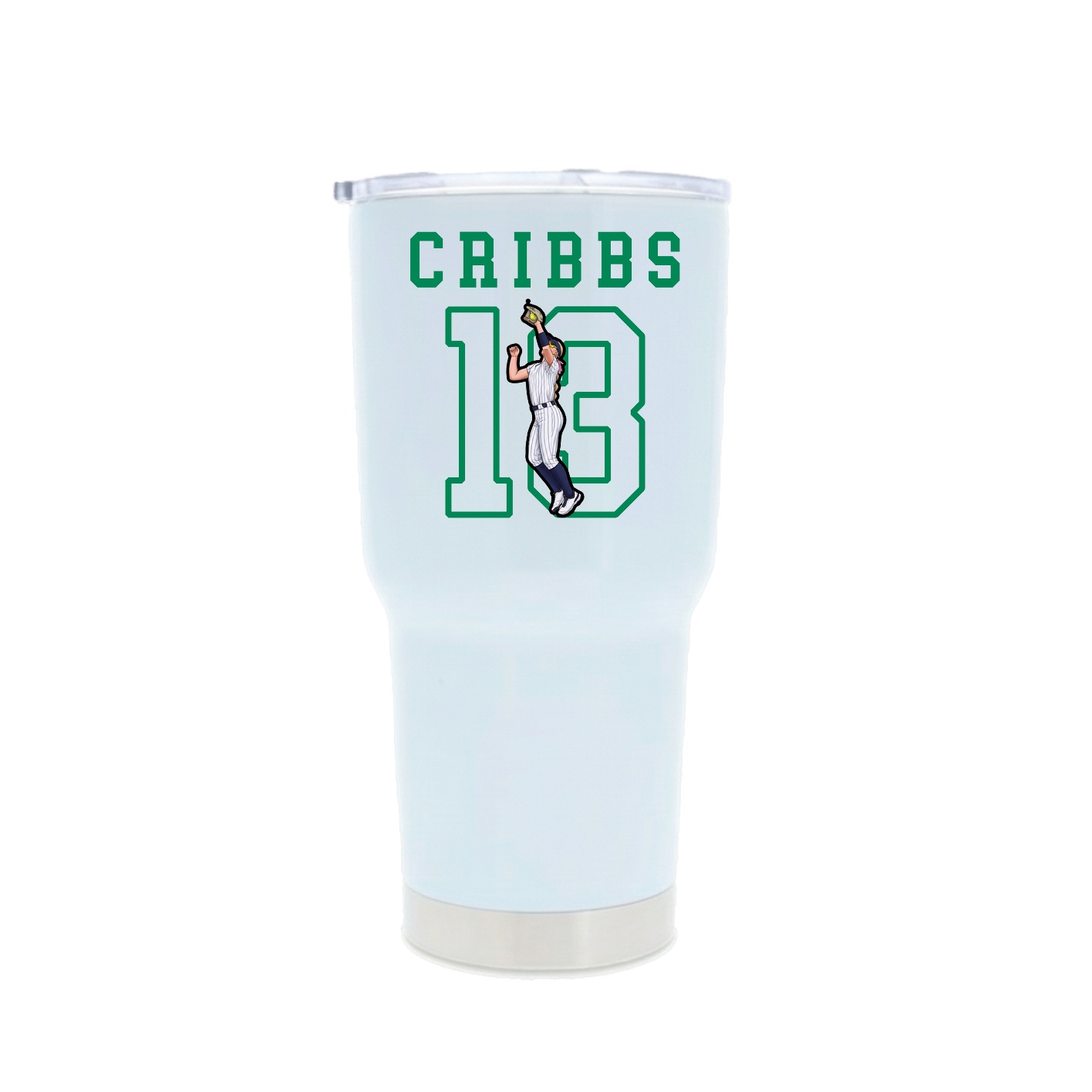 30oz Stainless Steel Tumbler — Shirsey in White