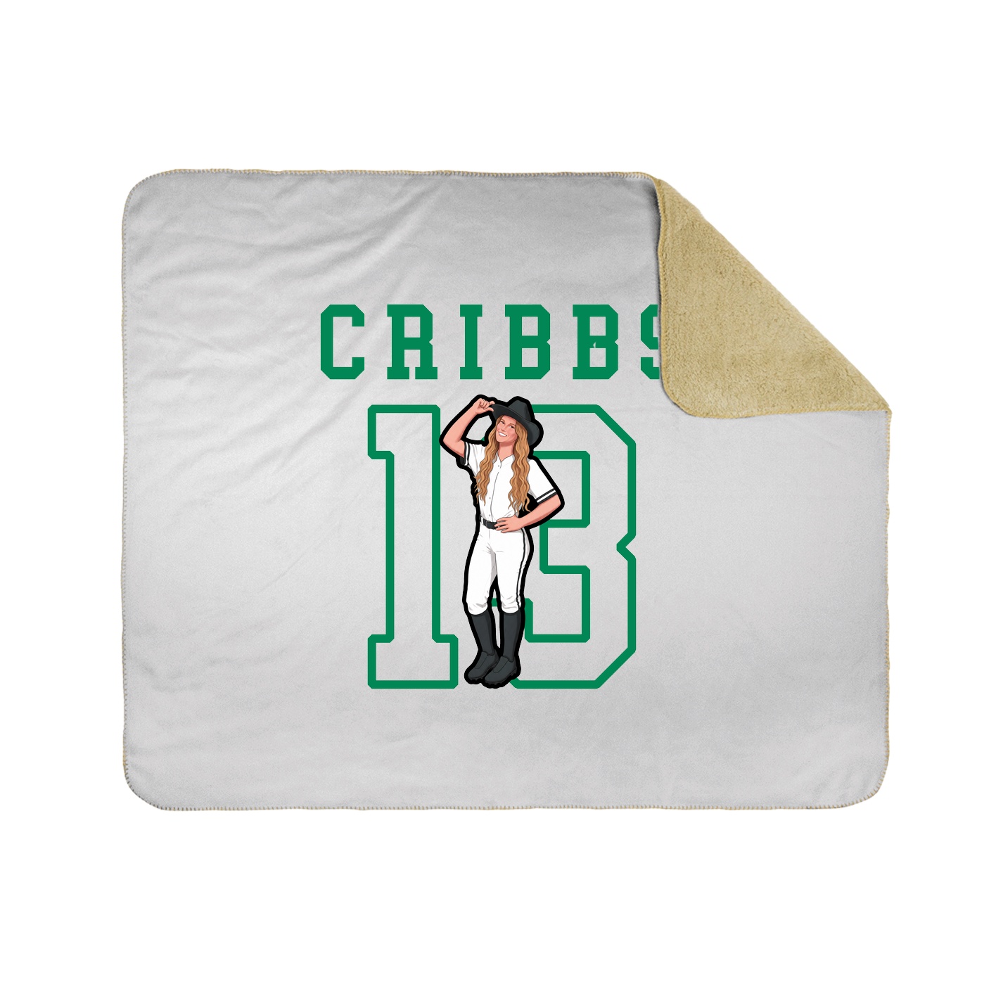Throw Blanket — Shirsey in White
