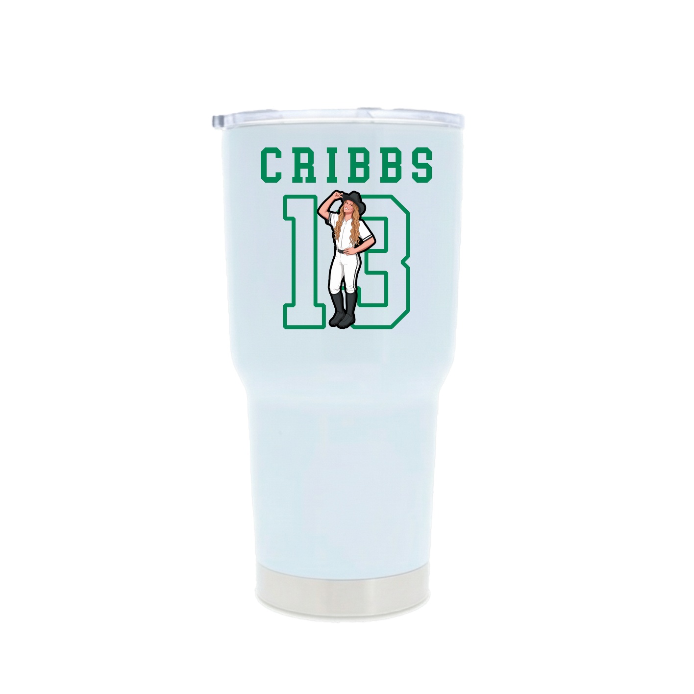 30oz Stainless Steel Tumbler — Shirsey in White