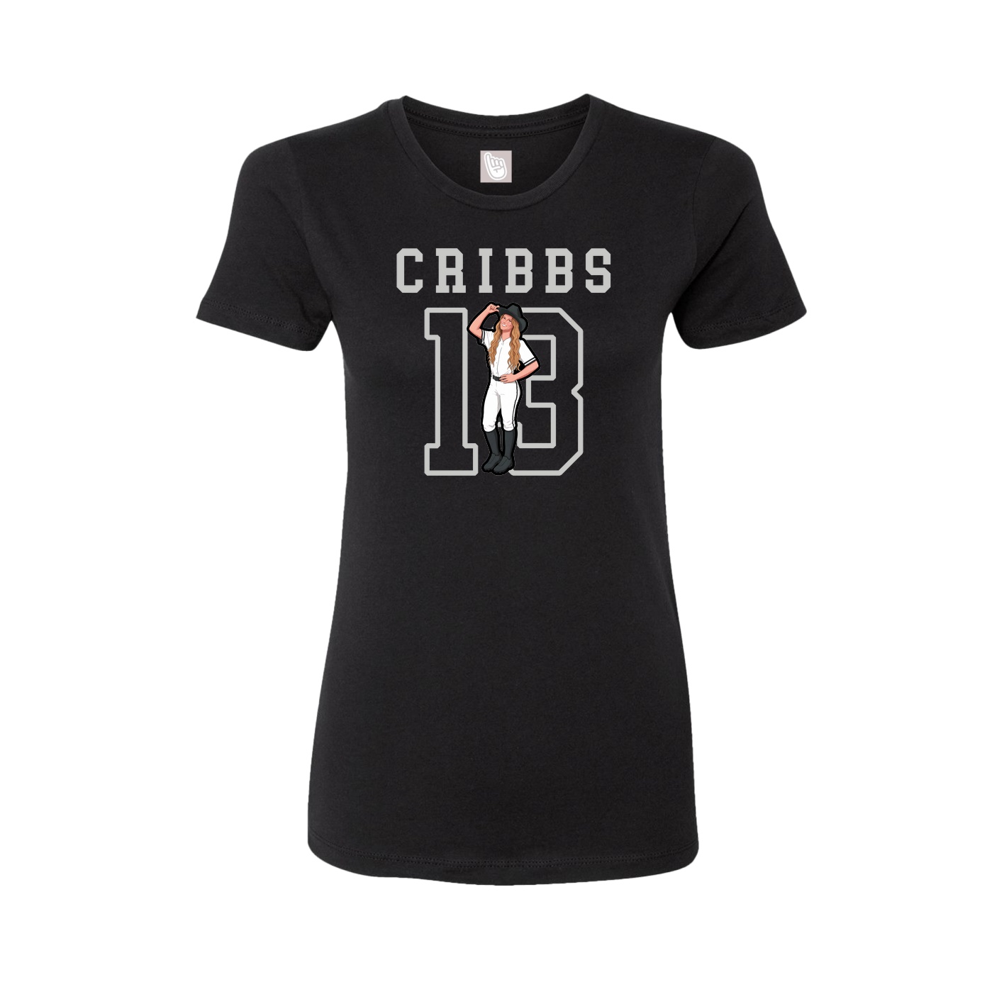 Fitted Women's Tee — Shirsey in Black
