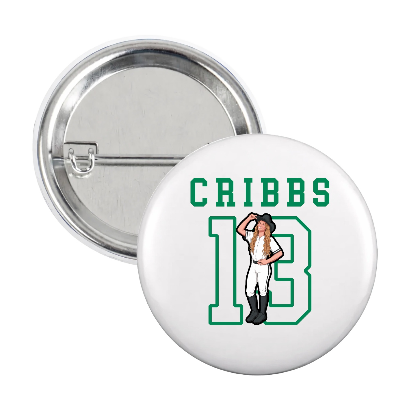 Game Day Button — Shirsey in White