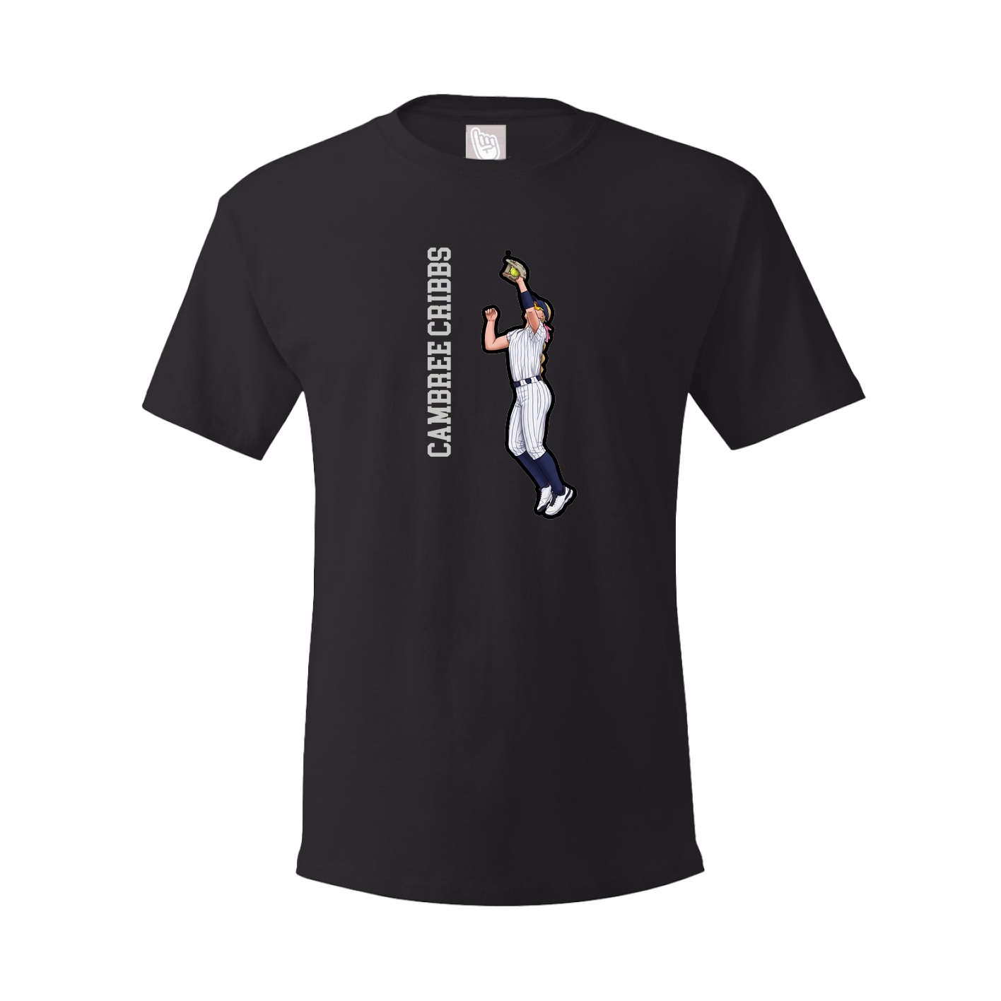 Tee — Name Vertical in Black