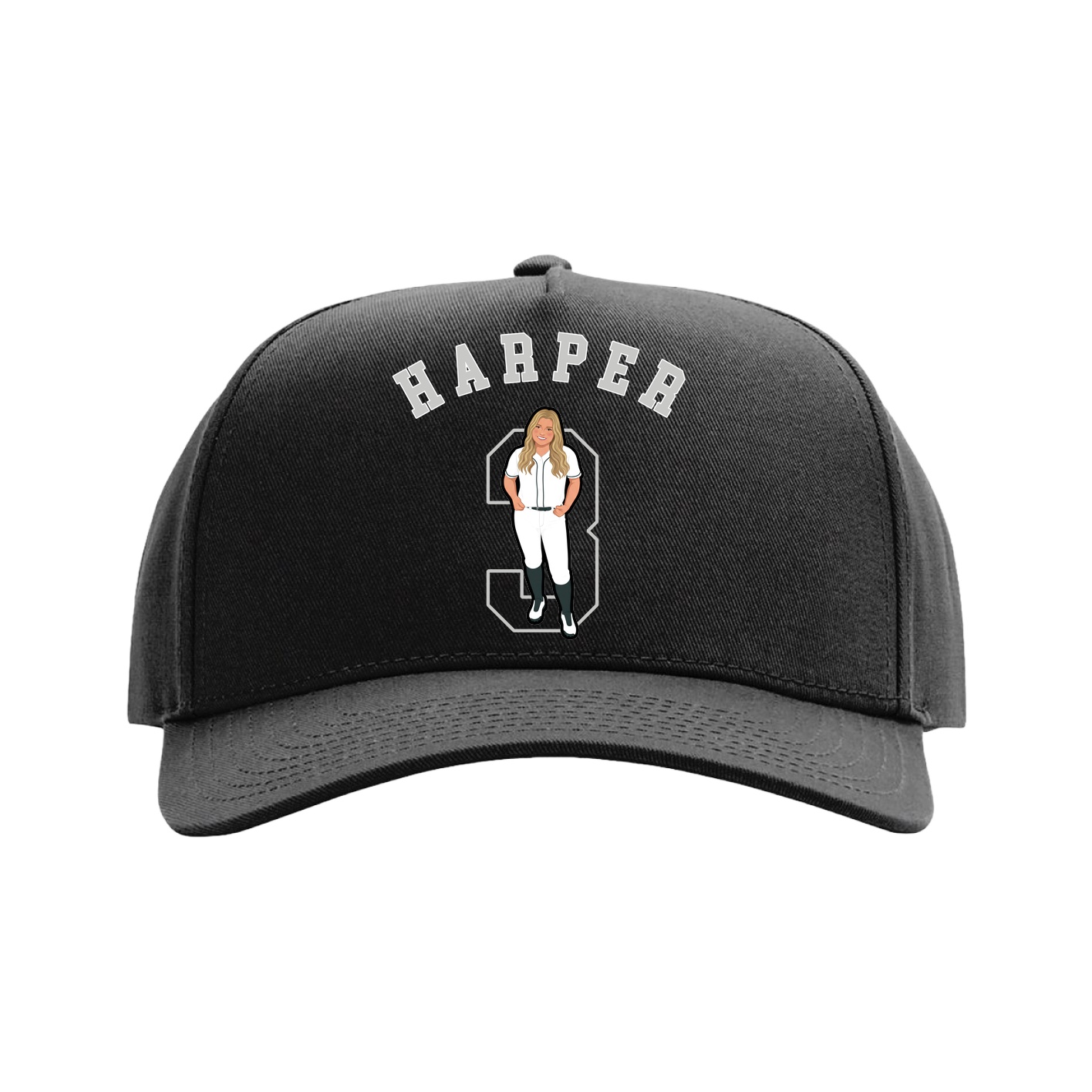 Full Fabric Five-Panel Champ Cap