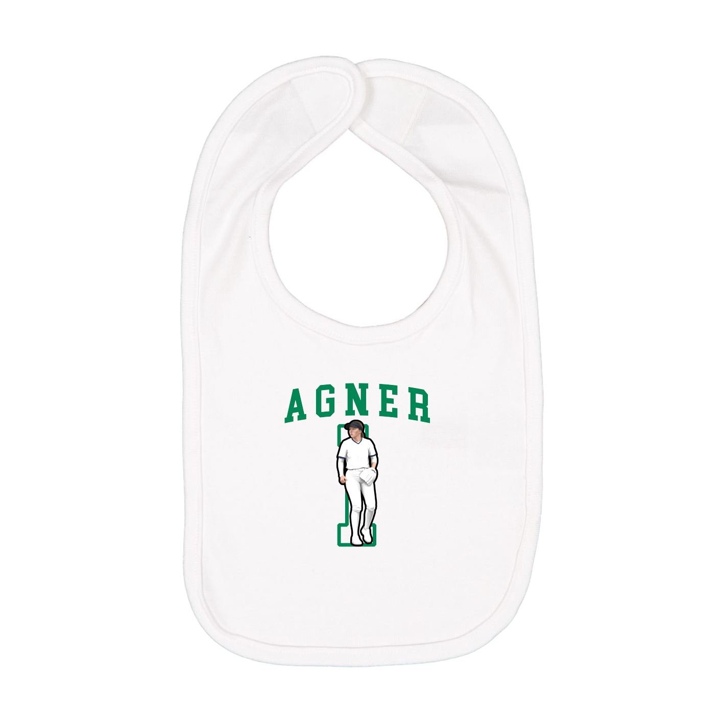 Infant Bib — Shirsey in White
