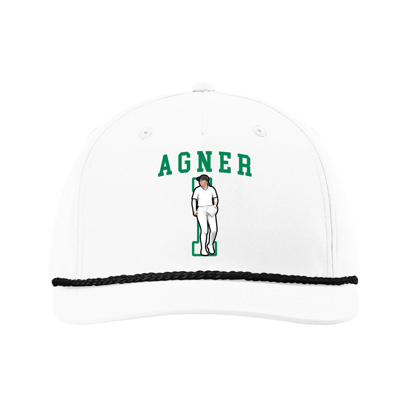 Five-Panel Classic Rope Cap — Shirsey in White