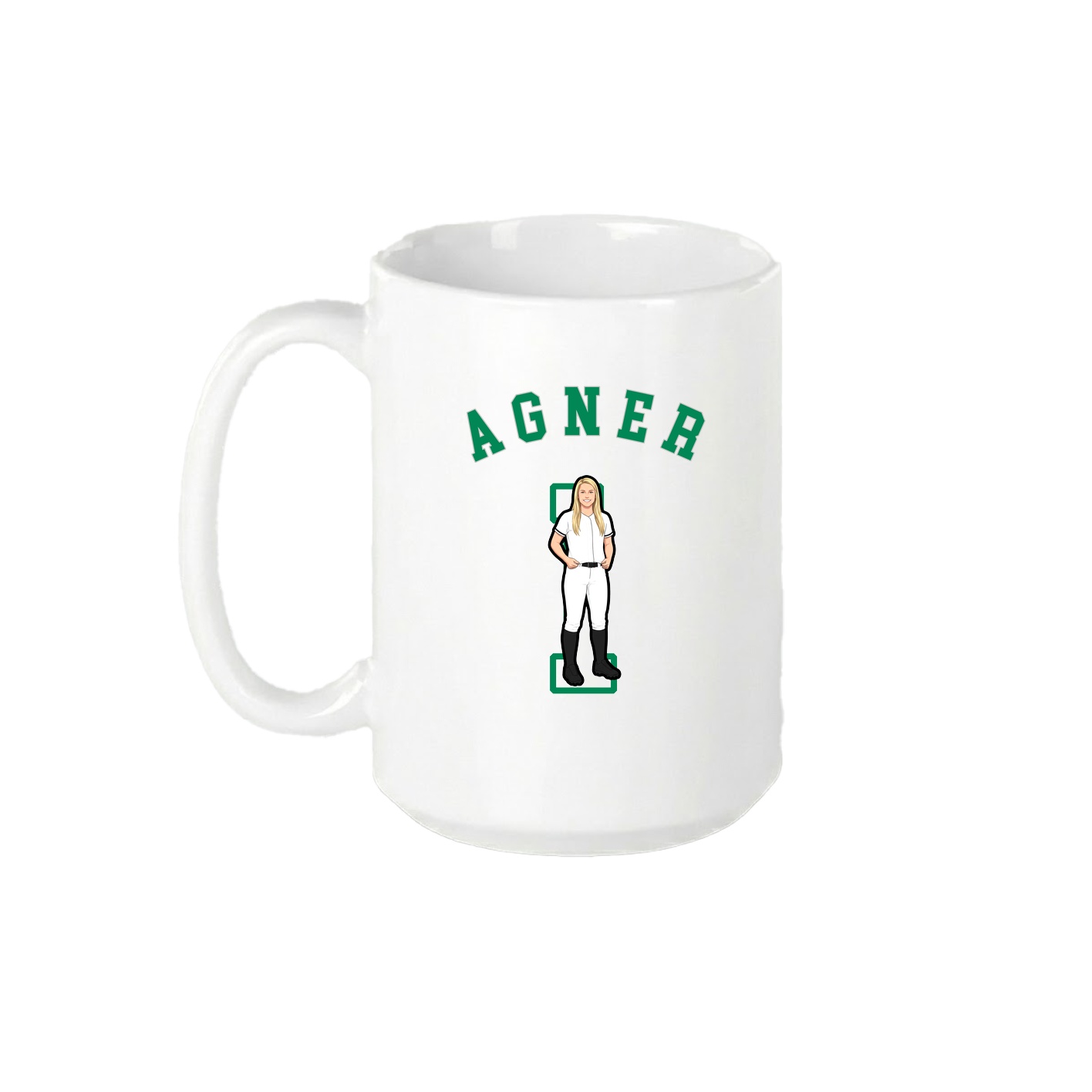 15oz Coffee Mug — Shirsey Arch in White