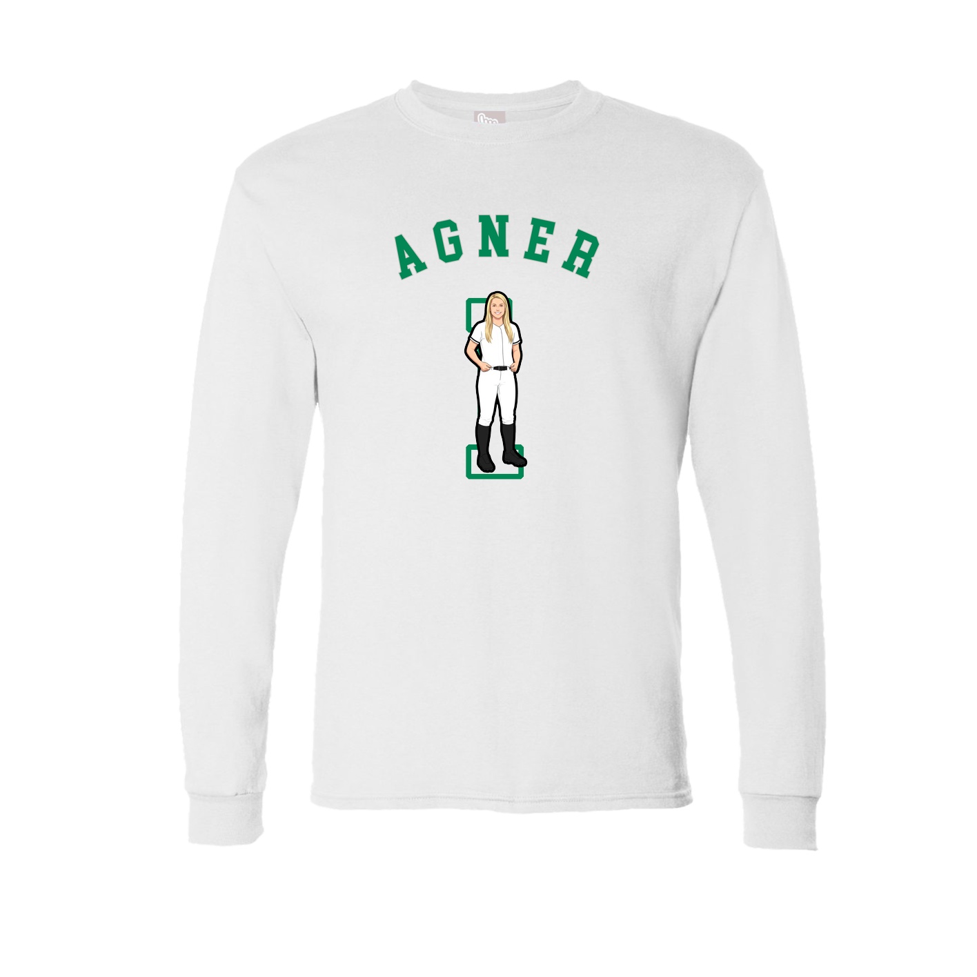 Long Sleeve Tee — Shirsey Arch in White