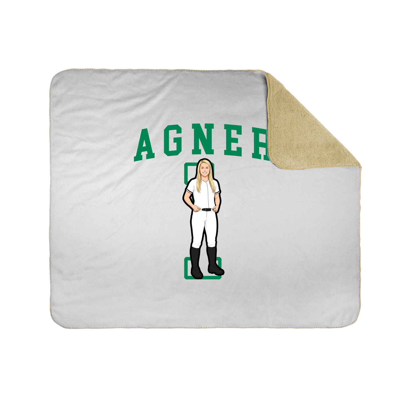Throw Blanket — Shirsey in White