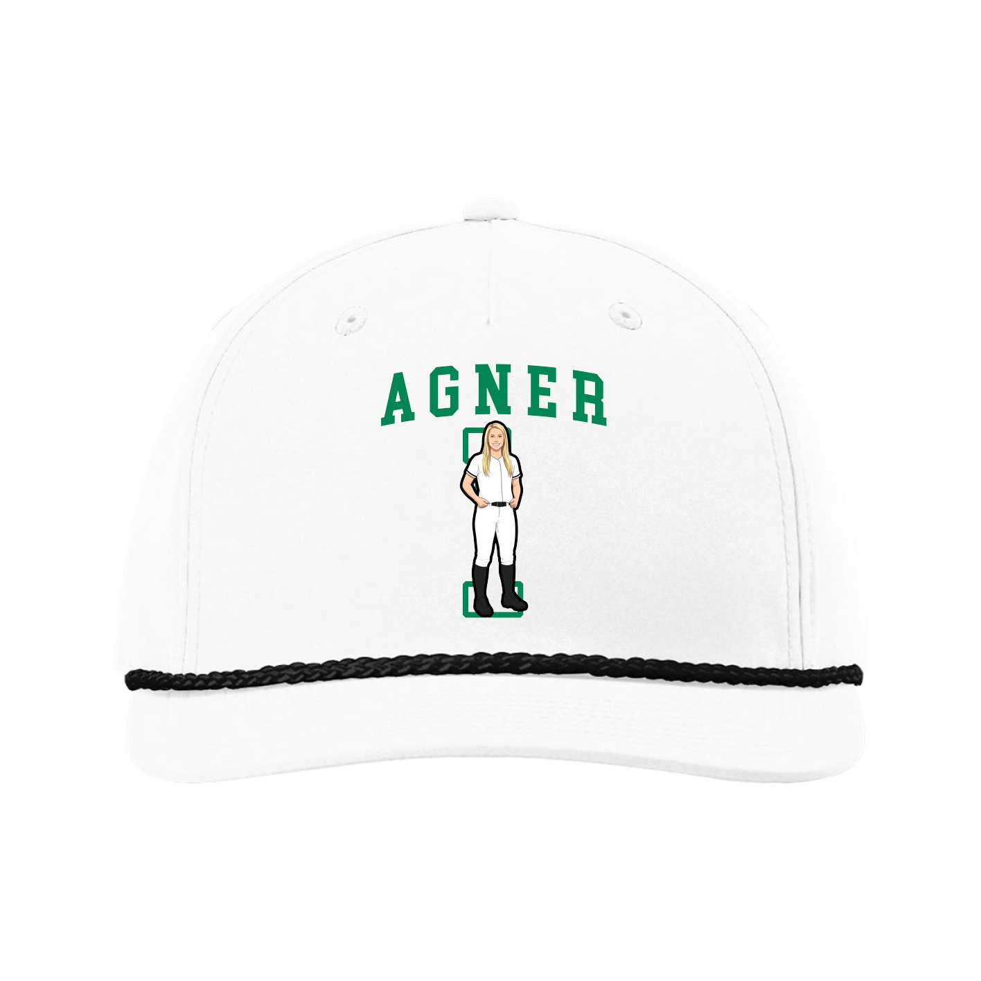 Five-Panel Classic Rope Cap — Shirsey in White