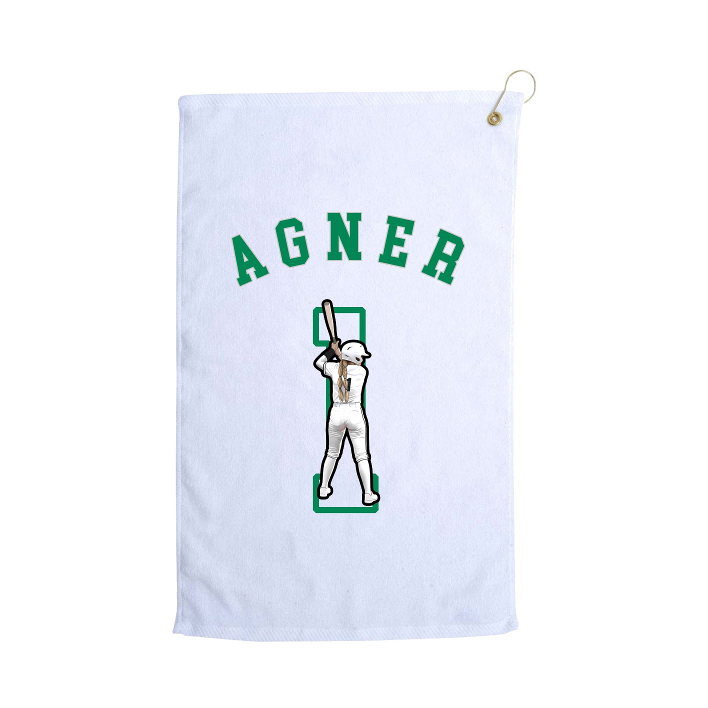 Golf Towel — Shirsey Arch in White