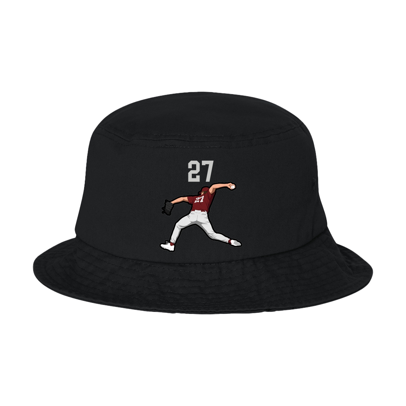 Bucket Cap — Number Top in Black