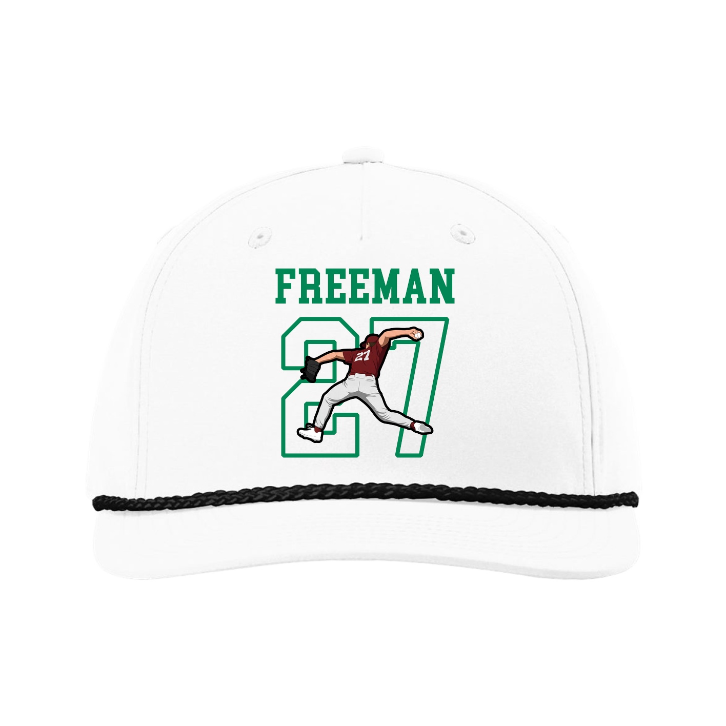 Five-Panel Classic Rope Cap — Shirsey in White