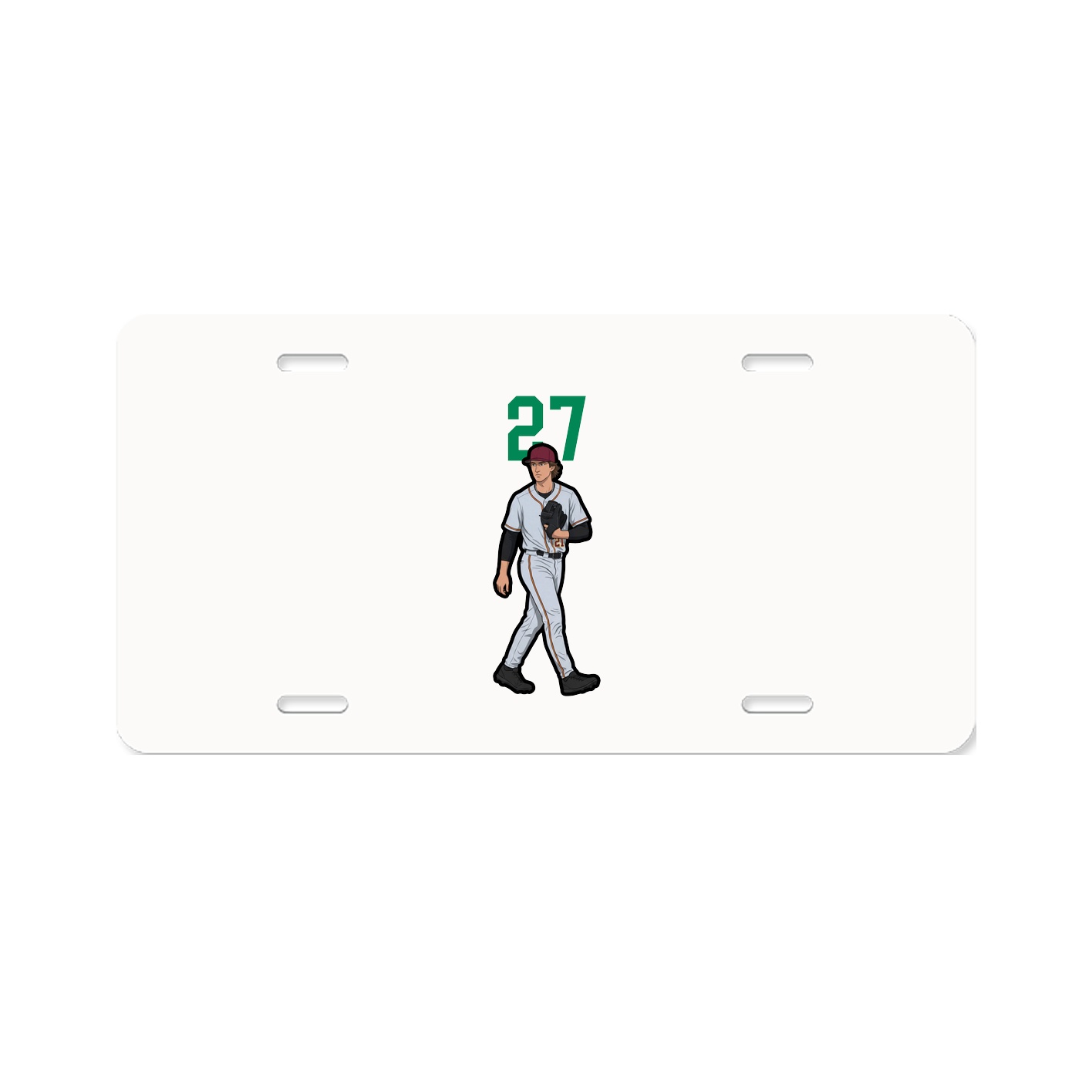 License Plate — Number Top in Classic