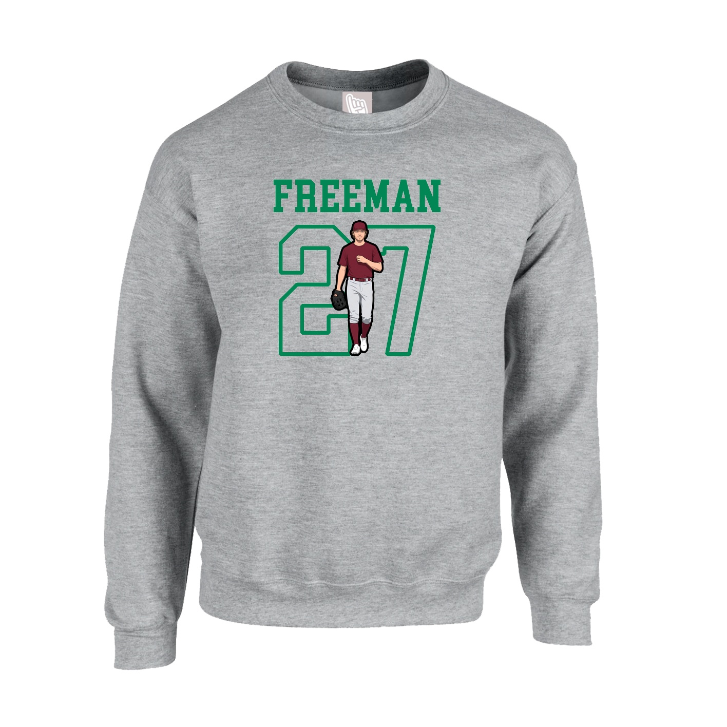 Fleece Crew — Shirsey in Grey