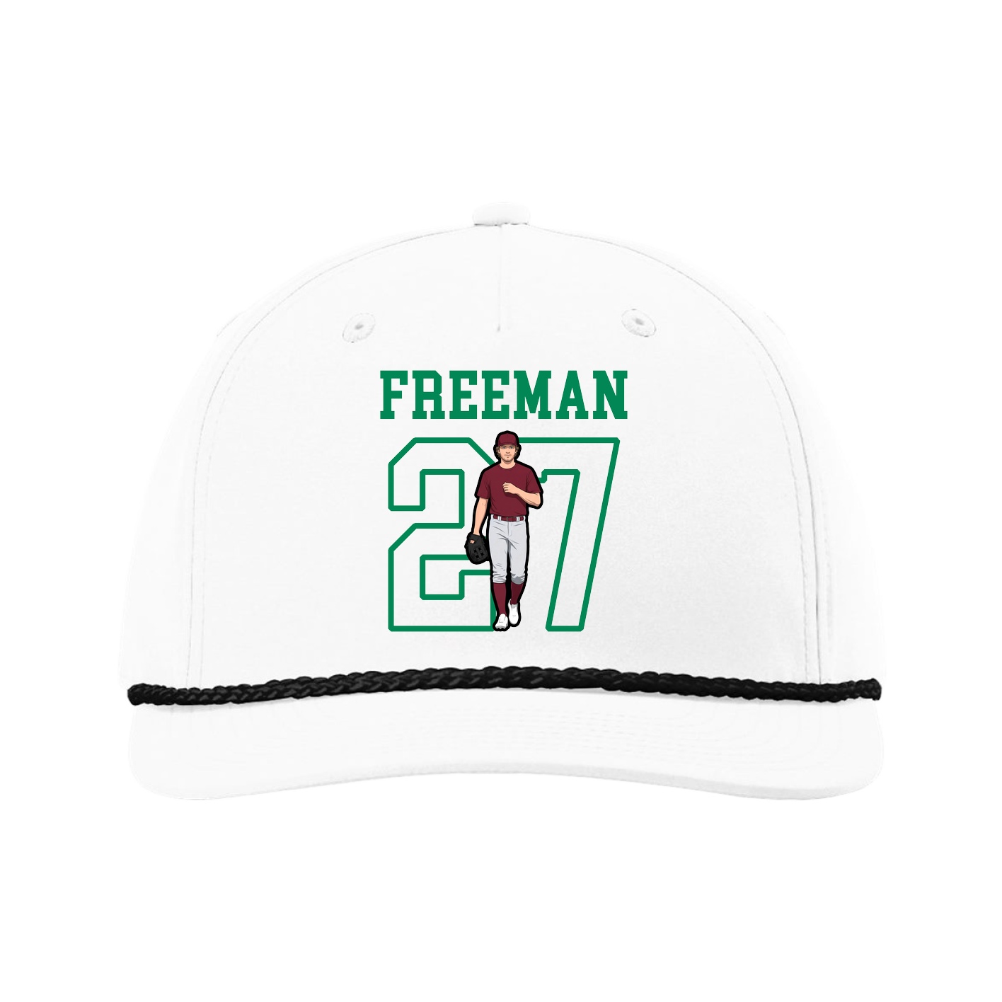 Five-Panel Classic Rope Cap — Shirsey in White