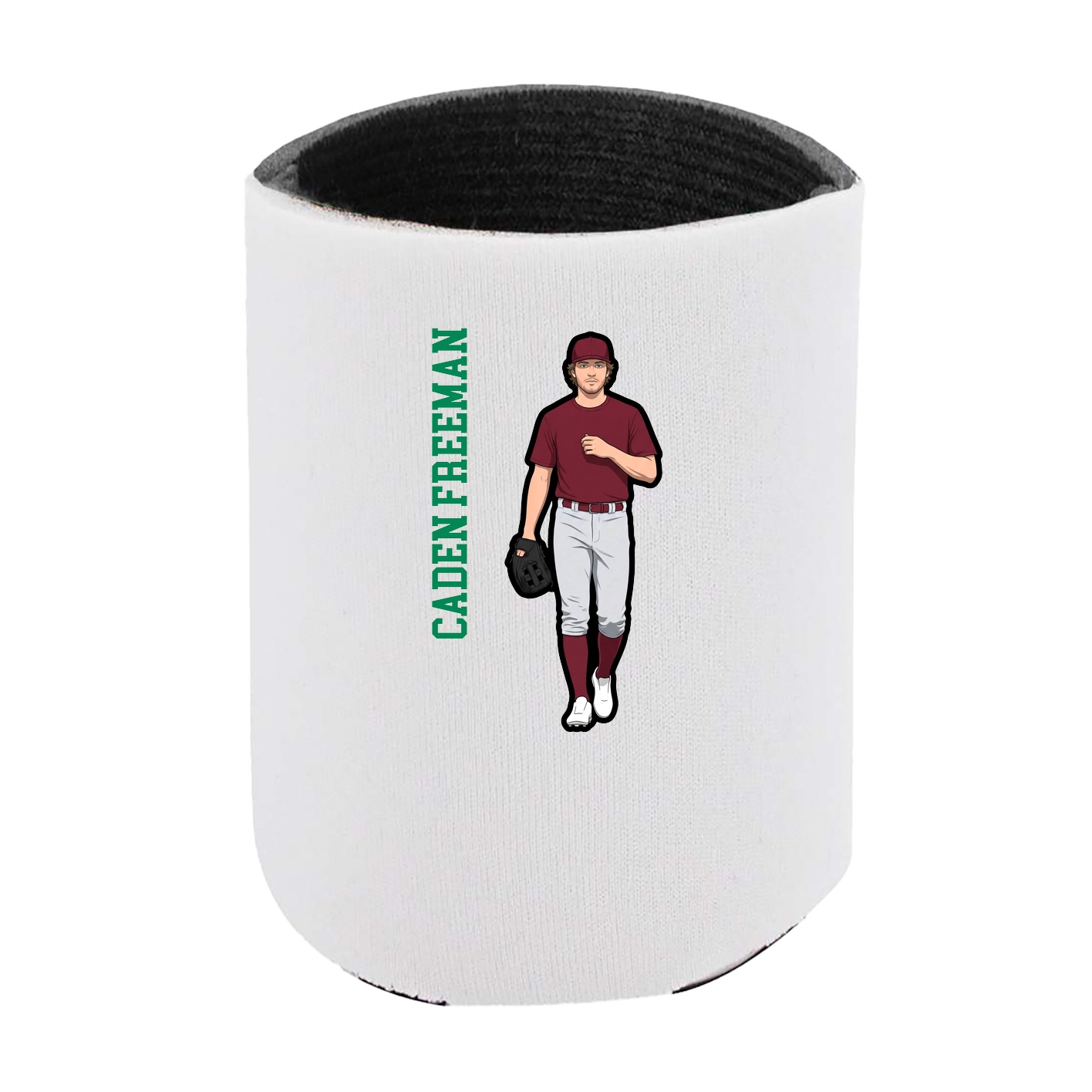 Can Holder — Name Vertical in White