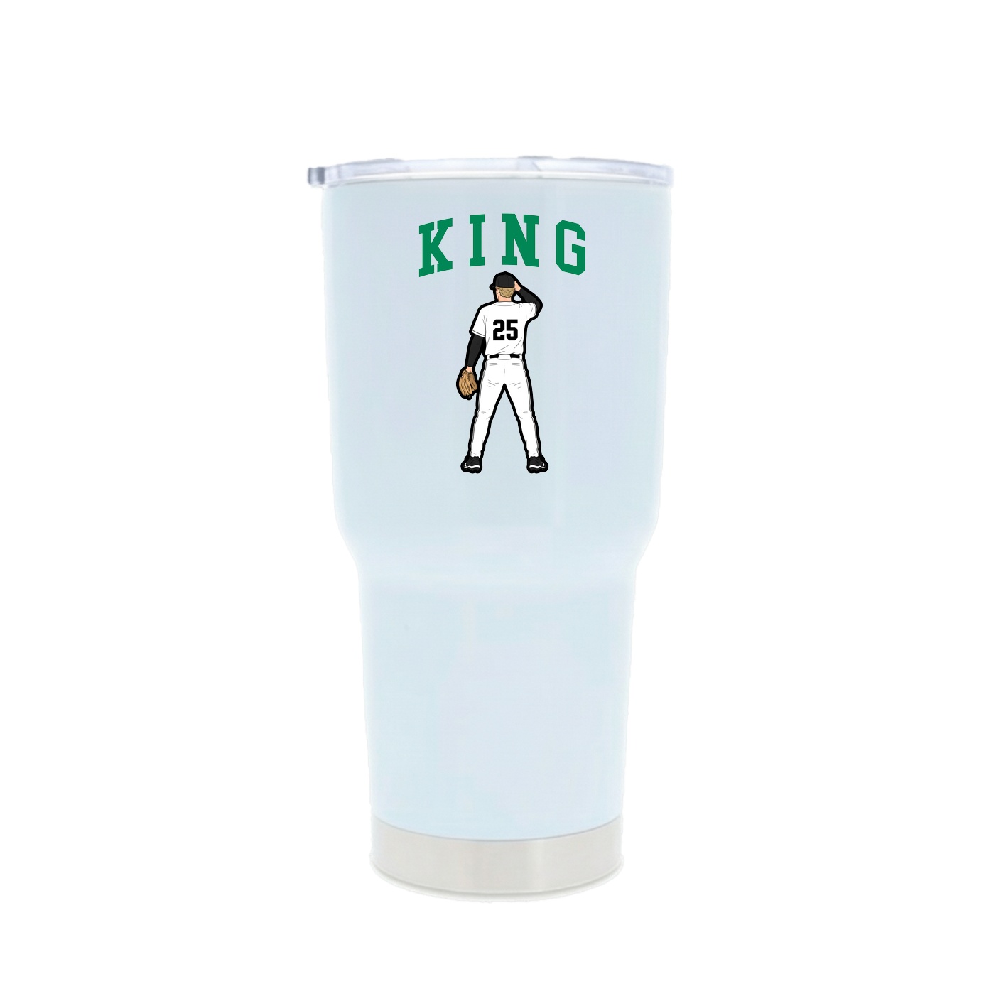 30oz Stainless Steel Tumbler — Shirsey in White
