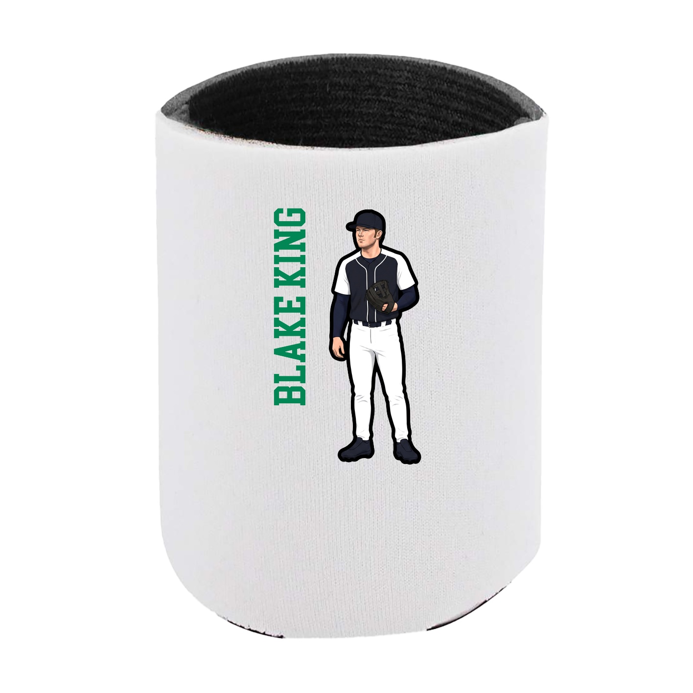 Can Holder — Name Vertical in White