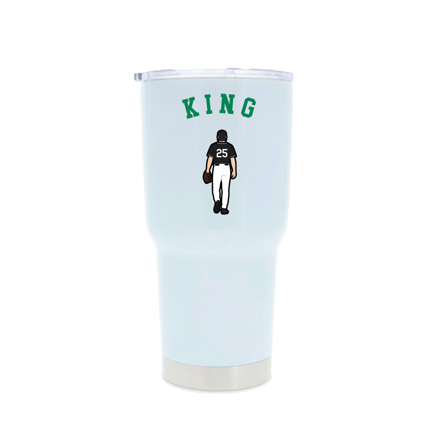 30oz Stainless Steel Tumbler — Shirsey Arch in White