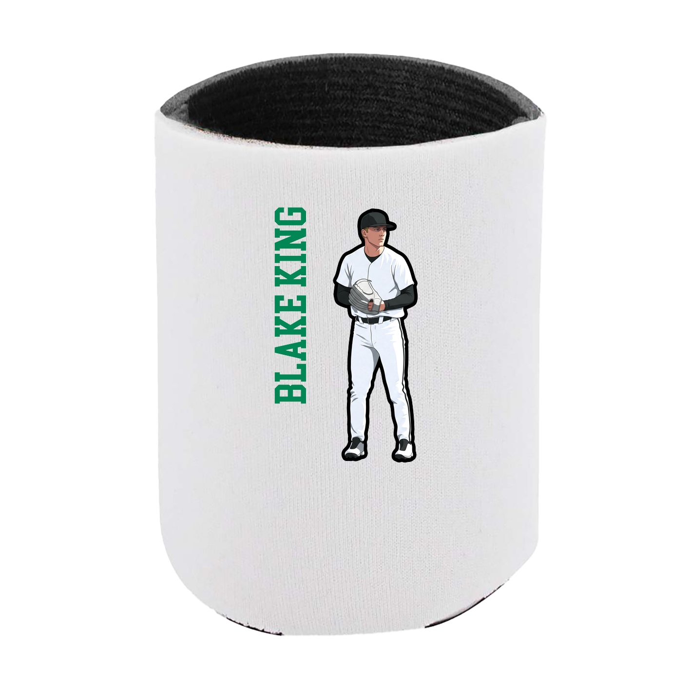 Can Holder — Name Vertical in White