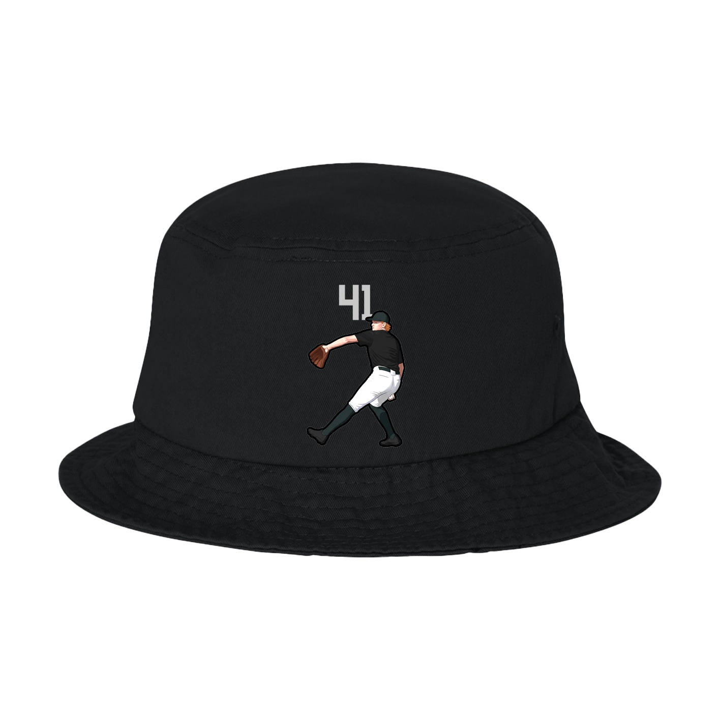 Bucket Cap — Number Top in Black