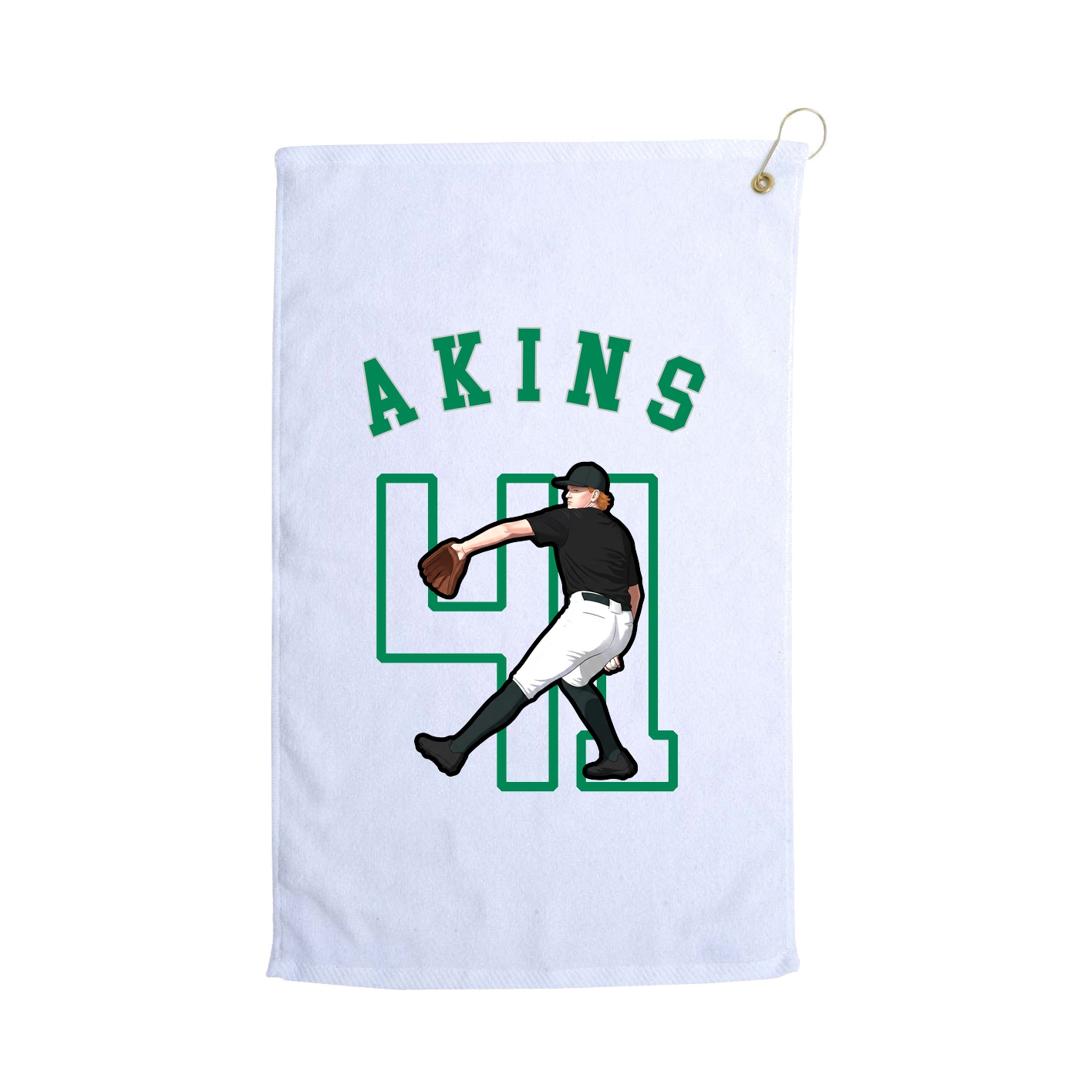 Golf Towel — Shirsey Arch in White