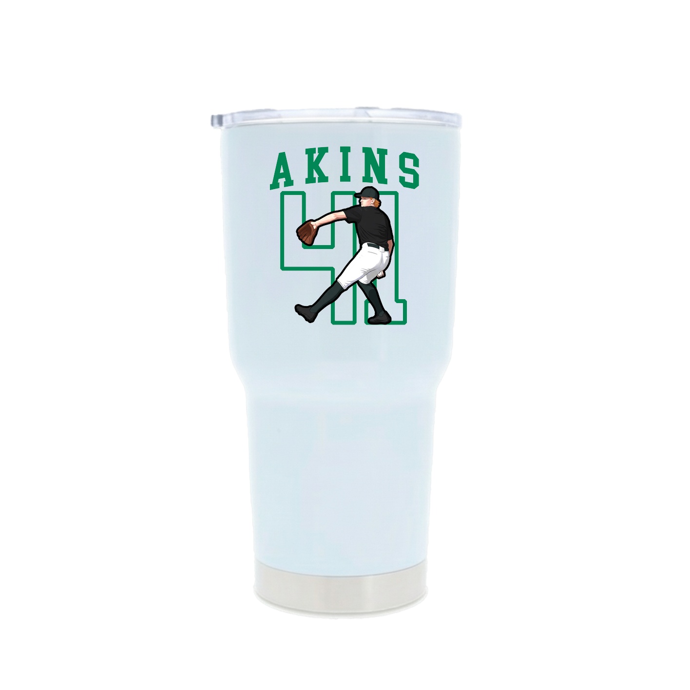 30oz Stainless Steel Tumbler — Shirsey in White