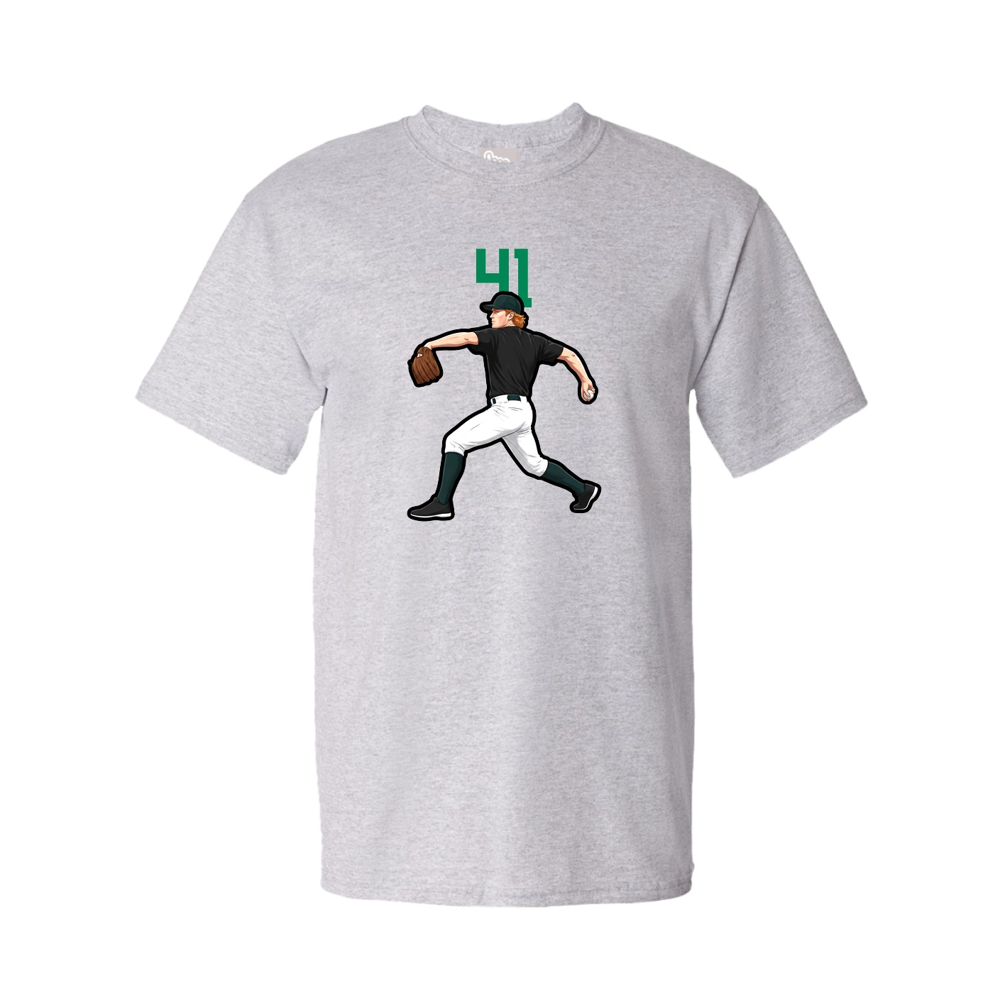Youth Tee — Number Top in Grey