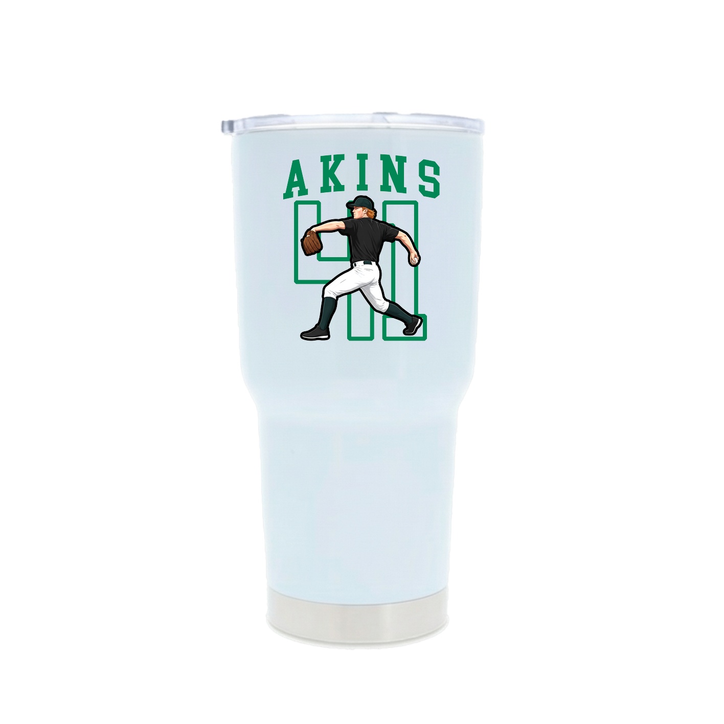 30oz Stainless Steel Tumbler — Shirsey in White