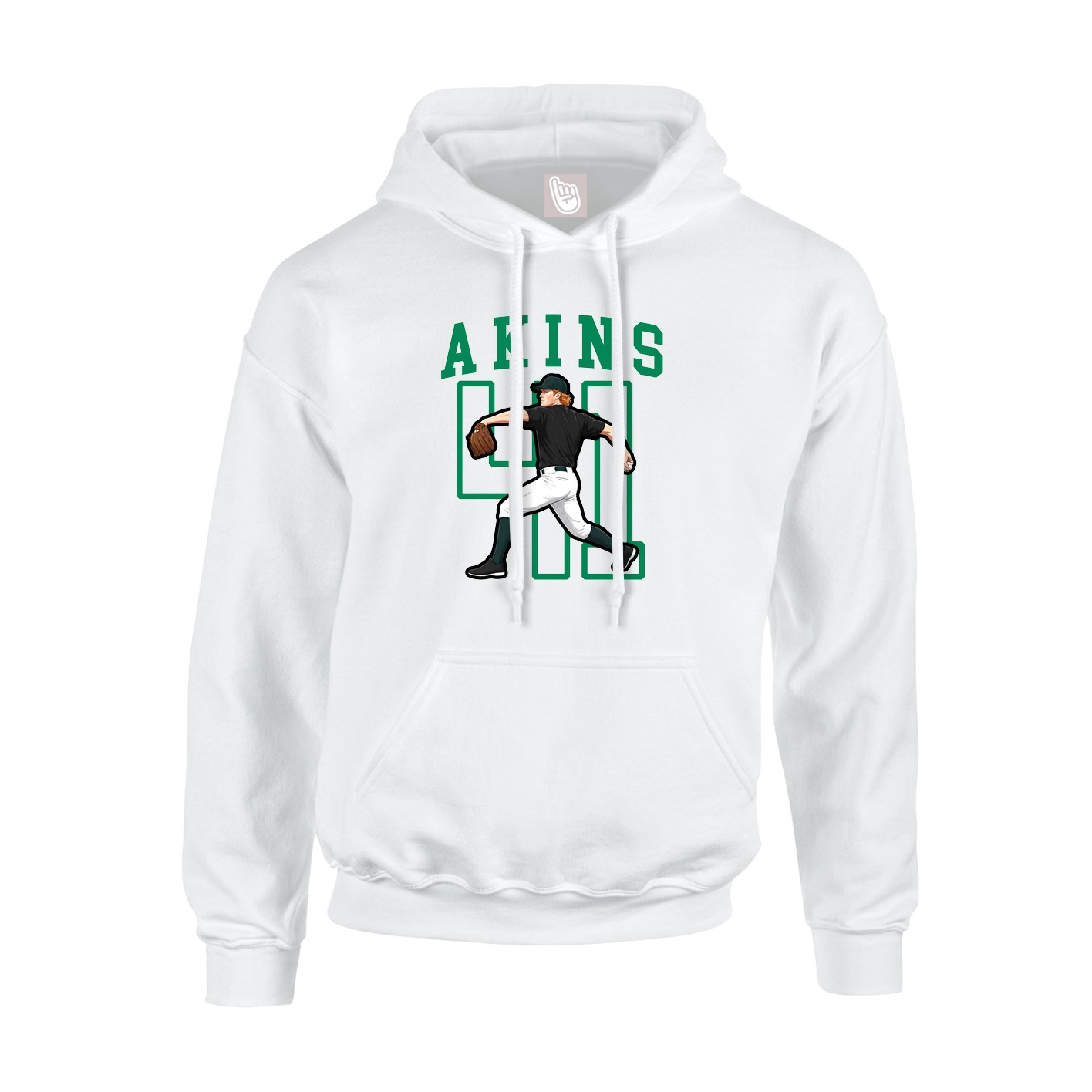 Hoodie — Shirsey in White