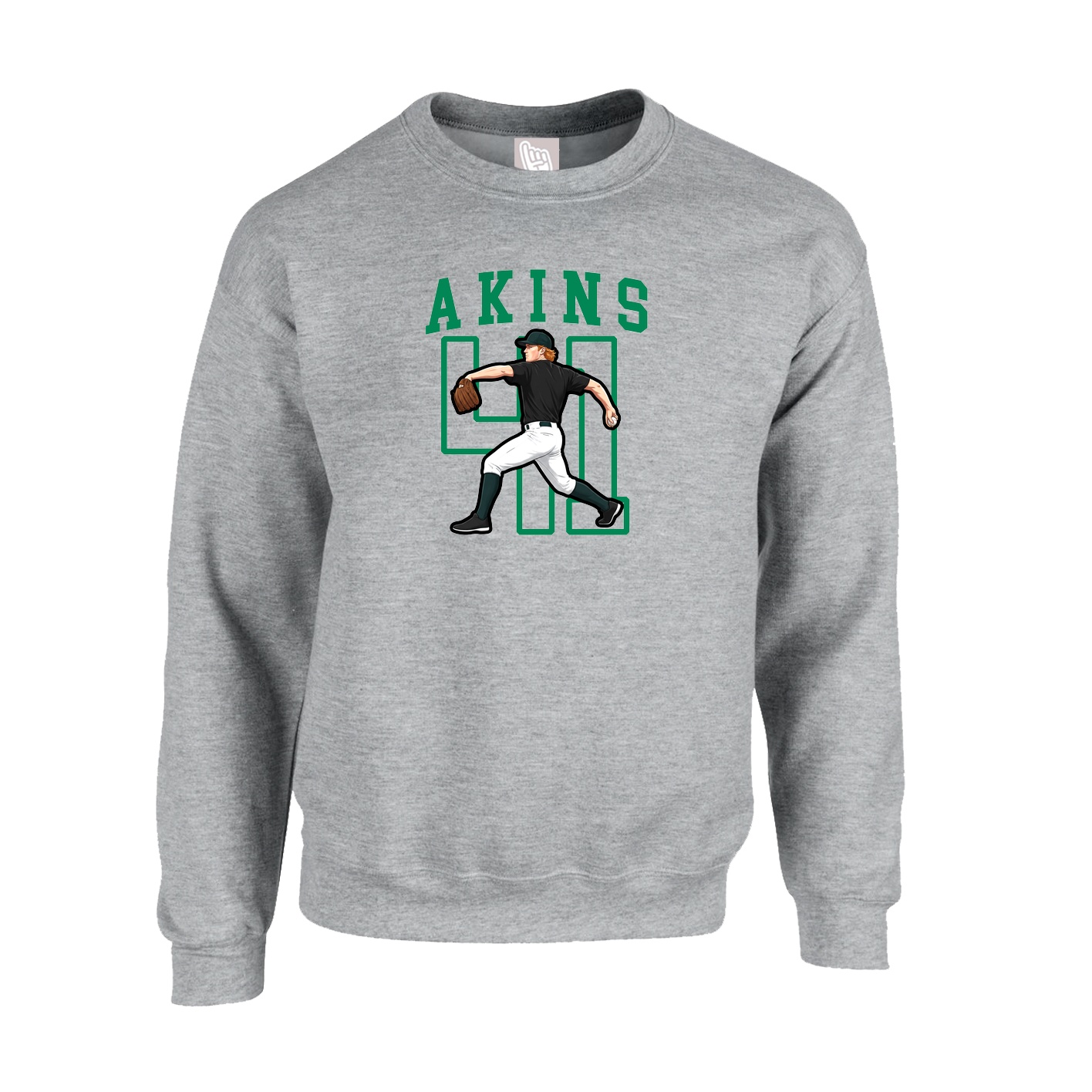 Fleece Crew — Shirsey in Grey