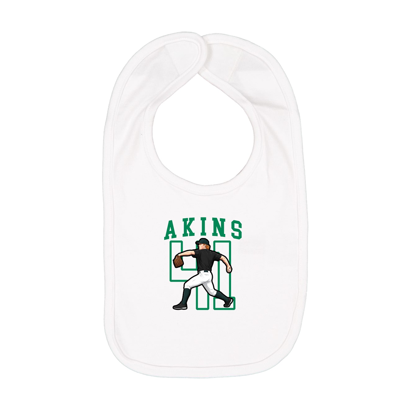 Infant Bib — Shirsey in White