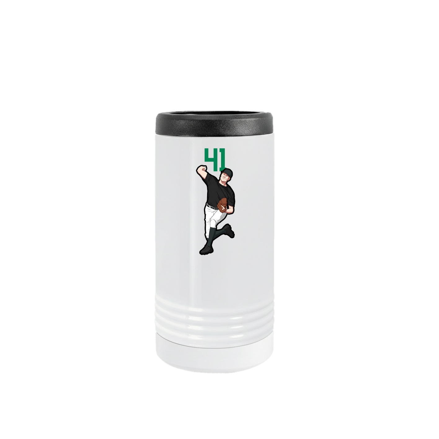 Slim Beverage Holder — Number Top in White