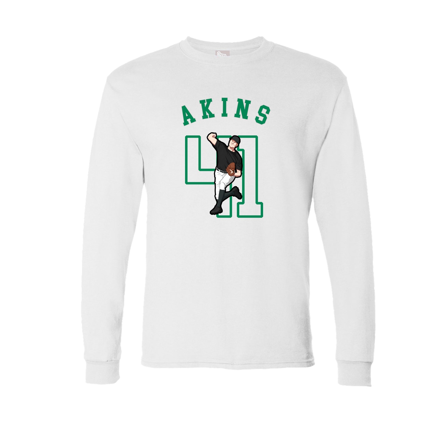 Long Sleeve Tee — Shirsey Arch in White