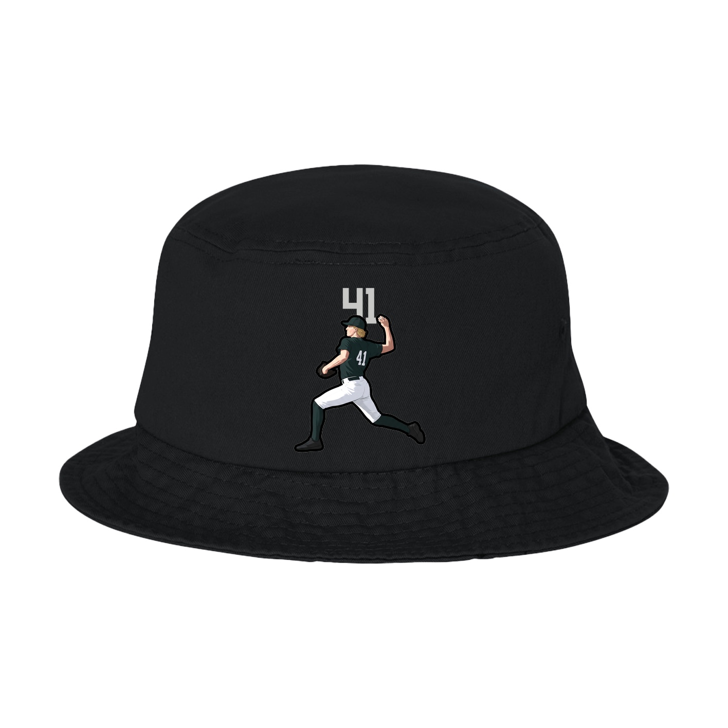 Bucket Cap — Number Top in Black