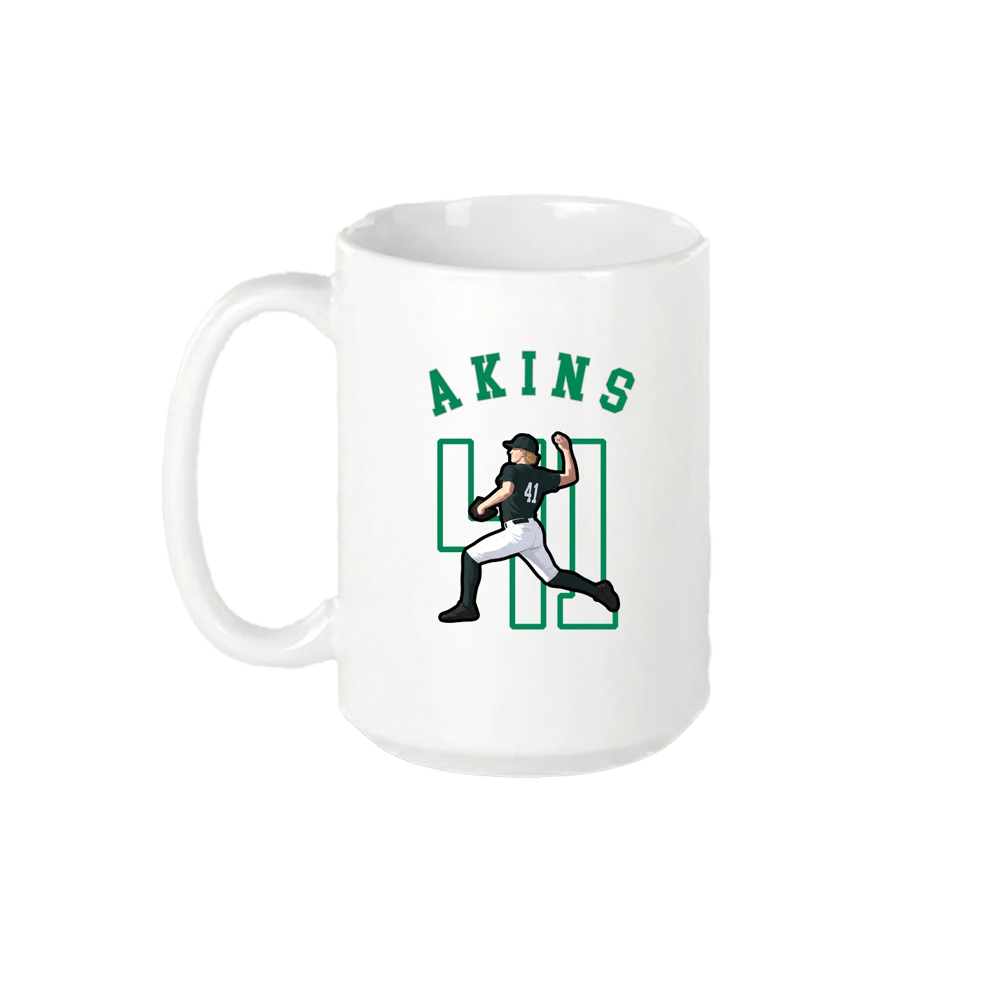 15oz Coffee Mug — Shirsey Arch in White