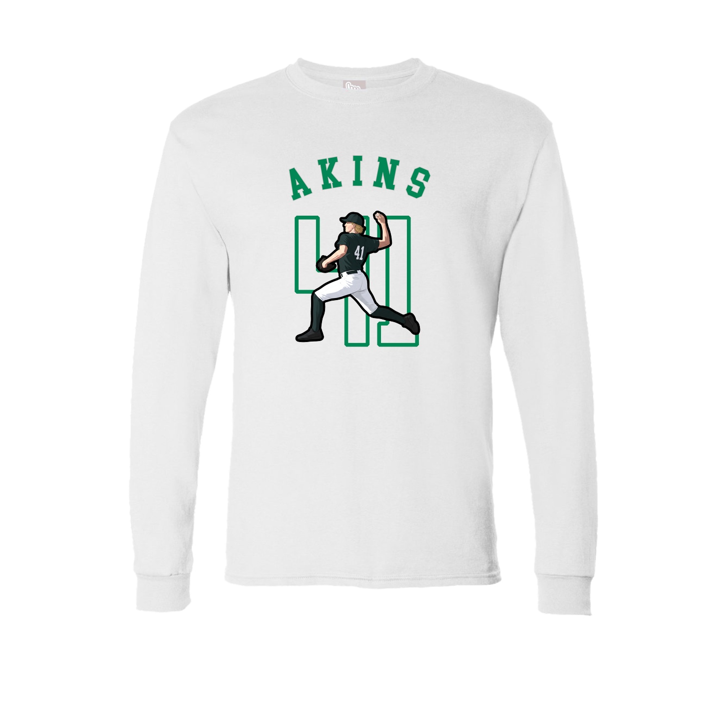 Long Sleeve Tee — Shirsey Arch in White