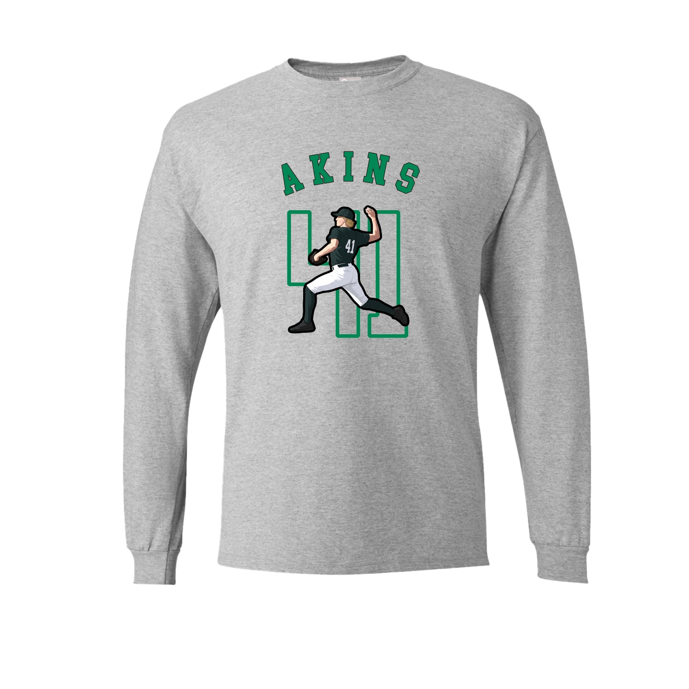 Long Sleeve Tee — Shirsey Arch in Grey