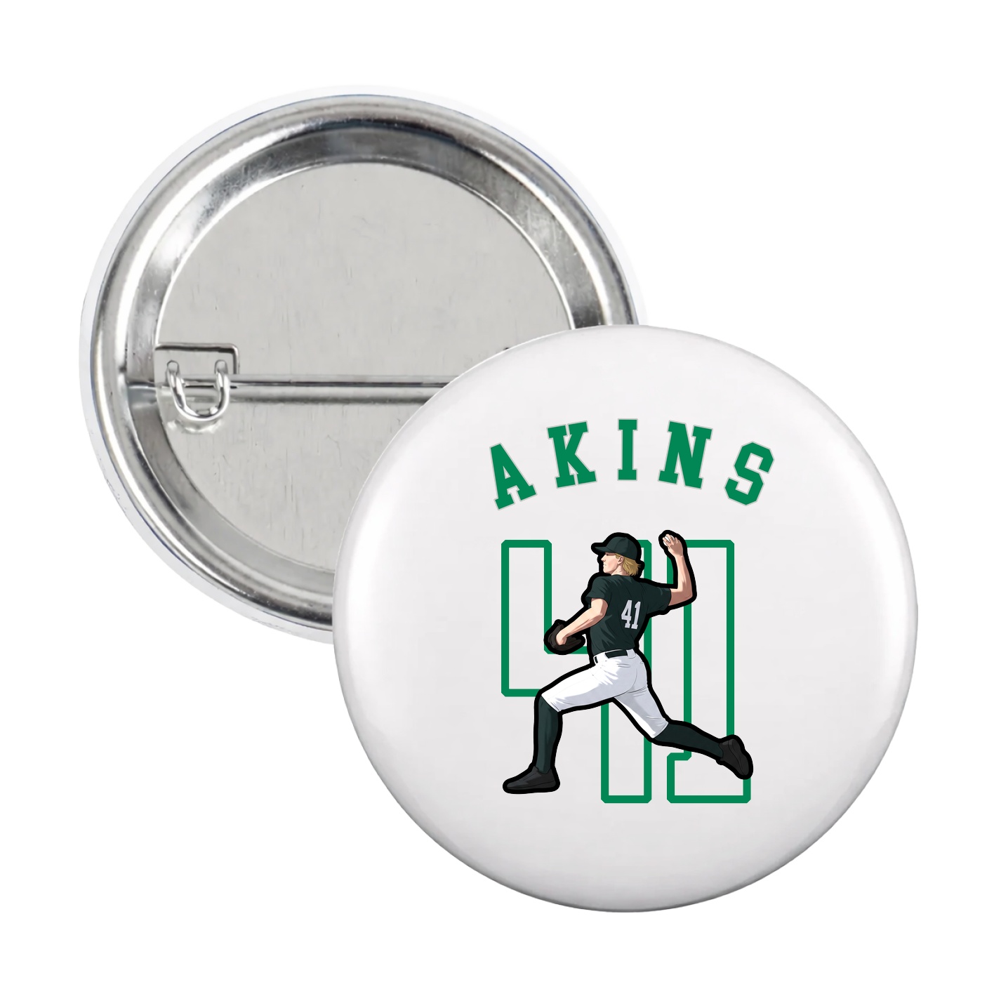 Game Day Button — Shirsey Arch in White