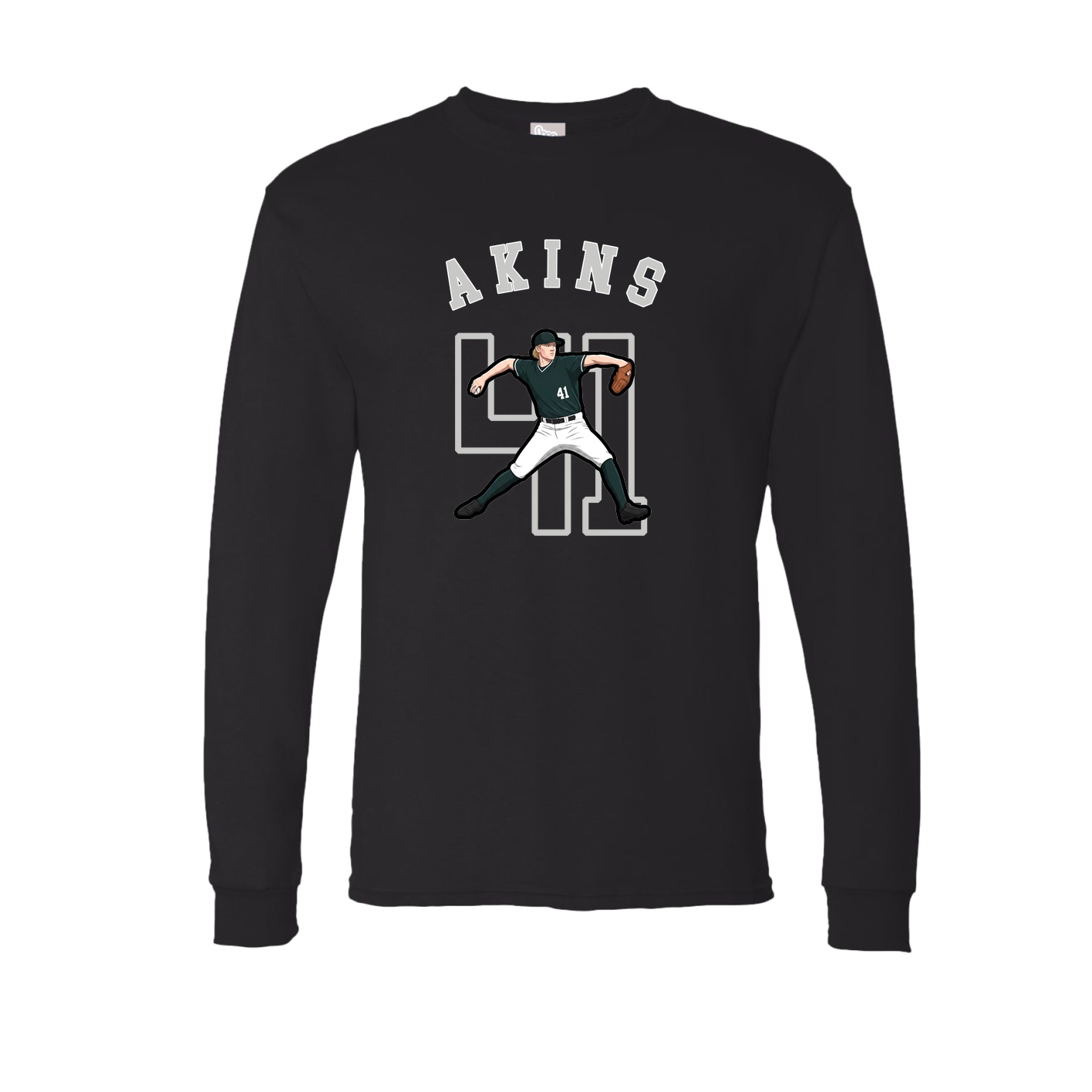 Long Sleeve Tee — Shirsey Arch in Black