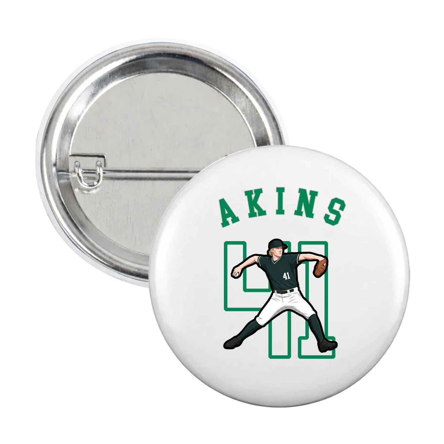 Game Day Button — Shirsey Arch in White