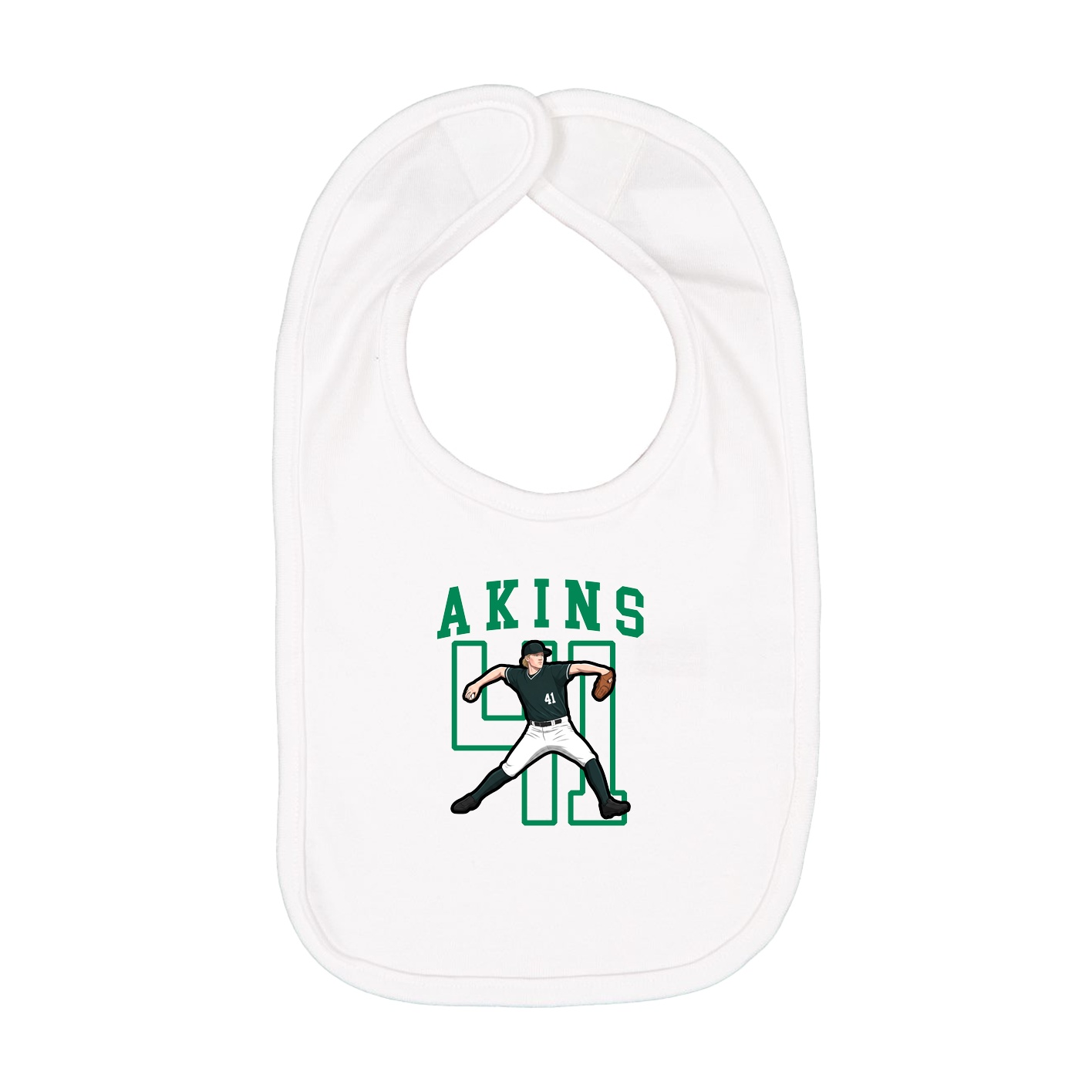 Infant Bib — Shirsey in White