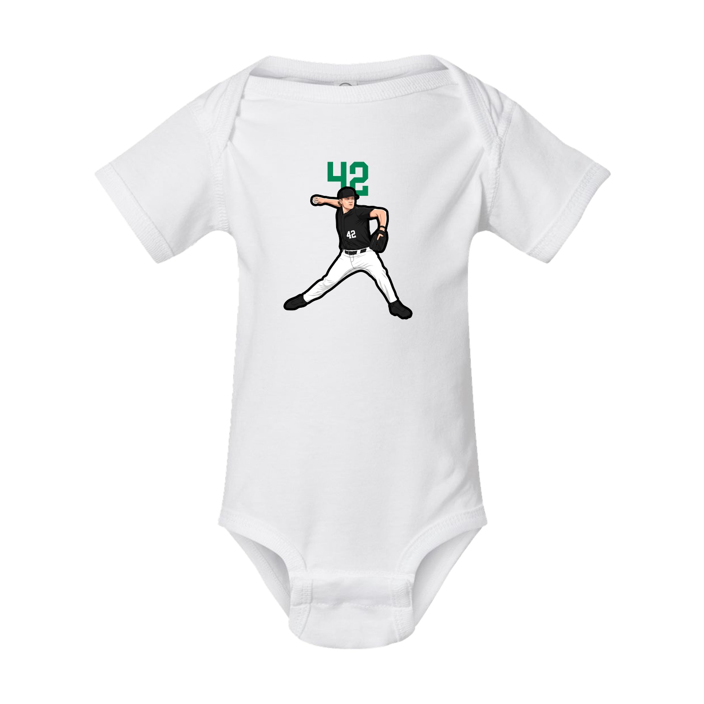 Baby Onesie — Number Top in White