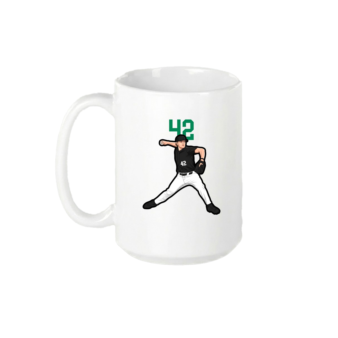 15oz Coffee Mug — Number Top in White